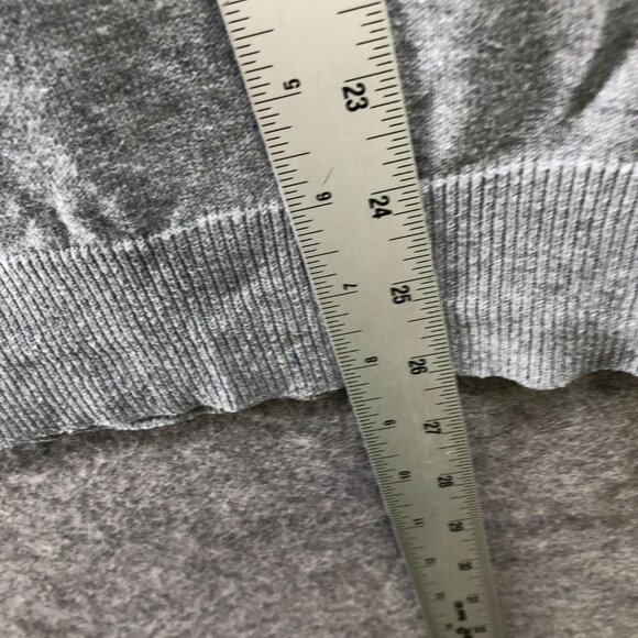 Quiksilver Crewneck Sweater Mens M Gray Pullover Embroidered Logo 100% Cotton - Picture 7 of 9